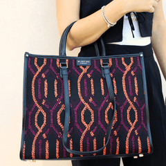 MY-BEST BAG BORSA 1010 ATENA FORTUNY MULTICOLOR ARANCIO