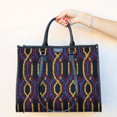 MY-BEST BAG BORSA 1010 ATENA FORTUNY MULTICOLOR GIALLO