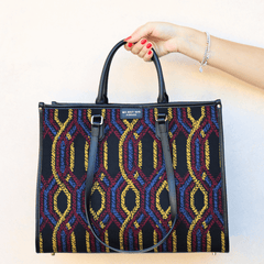 MY-BEST BAG BORSA 1010 ATENA FORTUNY MULTICOLOR GIALLO