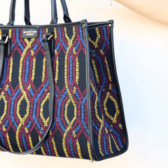 MY-BEST BAG BORSA 1010 ATENA FORTUNY MULTICOLOR GIALLO