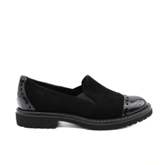 CINZIA VALLE SLIPON 10211 CAMOSCIO NERO