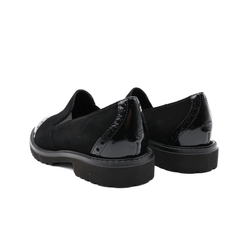 CINZIA VALLE SLIPON 10211 CAMOSCIO NERO