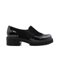 CINZIA VALLE SLIPON 10258 CAMOSCIO NERO