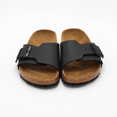 BIRKENSTOCK CIABATTA CATALINA 1026473 NERO NARROW FIT