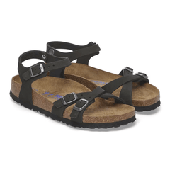 BIRKENSTOCK SANDALO KUMBA SOFT 1029526 NERO NARROW FIT