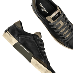 CRIME LONDON SNEAKERS DISTRESSED 11002 NERO