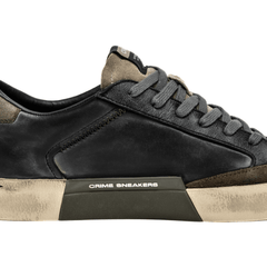 CRIME LONDON SNEAKERS DISTRESSED 11002 NERO