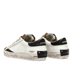 CRIME LONDON SNEAKERS DISTRESSED 11072 10 BIANCO