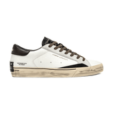 CRIME LONDON SNEAKER DISTRESSED 11075 10 BIANCO