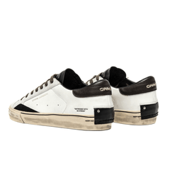 CRIME LONDON SNEAKER DISTRESSED 11075 10 BIANCO