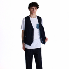 BERNA GILET 1133 DENIM