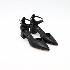 MALÙ DECOLLETE 1154 TACCO BORCHIE NERO