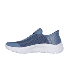 SKECHERS SLIPON 124836-BLU AZZURRO