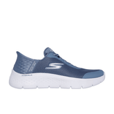 SKECHERS SLIPON 124836-BLU AZZURRO