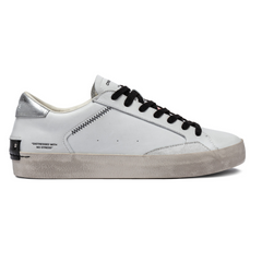 CRIME LONDON SNEAKERS 14004 DISTRESSED BIANCO