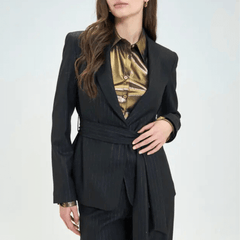 GOA GOA BLAZER GESSATO 14100148 NERO