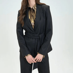 GOA GOA BLAZER GESSATO 14100148 NERO