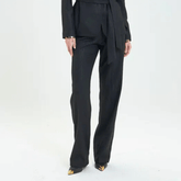 GOA GOA PANTALONE GESSATO 14108149 NERO