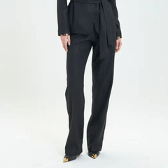 GOA GOA PANTALONE GESSATO 14108149 NERO