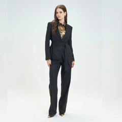 GOA GOA PANTALONE GESSATO 14108149 NERO