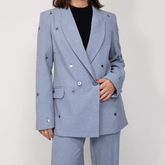 GOA GOA BLAZER PAILLETTES 14200126 AZZURRO