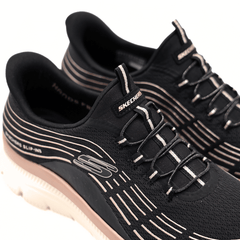 SKECHERS SLIPON 150611 BKRG NERO