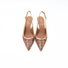 MALÙ SLINGBACK 1618\C FLOCCATO ORO