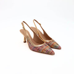 MALÙ SLINGBACK 1618\C FLOCCATO ORO