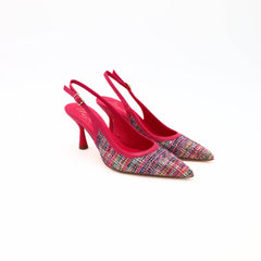 MALÙ SLINGBACK 1618\G FLOCCATO FUXIA