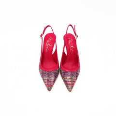 MALÙ SLINGBACK 1618\G FLOCCATO FUXIA