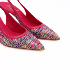 MALÙ SLINGBACK 1618\G FLOCCATO FUXIA