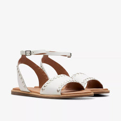 CLARKS SANDALO MARITIME MAY 176292 BIANCO