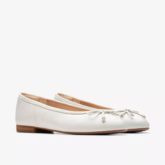 CLARKS BALLERINA FAWNA LILY 176378 BIANCO