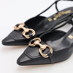 BOTTEGA LOTTI SLINGBACK 1971002 MORSETTO NERO