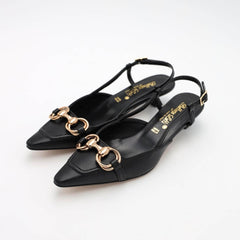 BOTTEGA LOTTI SLINGBACK 1971002 MORSETTO NERO