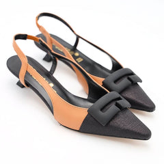 BOTTEGA LOTTI SLINGBACK 1971003 ACCESSORIO CUOIO/NERO