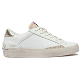 CRIME LONDON SNEAKERS 20001 DISTRESSED BIANCO