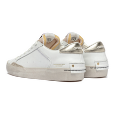 CRIME LONDON SNEAKERS 20001 DISTRESSED BIANCO