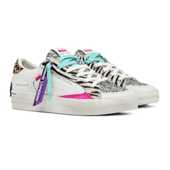 CRIME LONDON SNEAKERS 20105 SK8 DELUXE BIANCO