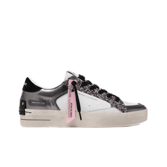 CRIME LONDON SNEAKERS SK8 21107 GLITTER ARGENTO