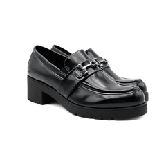 BOTTEGA LOTTI MOCASSINO TACCO 224024 NERO