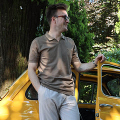 DSTREZZED POLO 240100 MARRONE