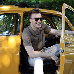 DSTREZZED POLO 240100 MARRONE