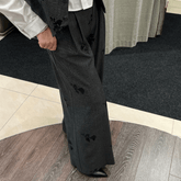 MARYLEY PANTALONE 24IB525 GRIGIO-NERO PAILLETTES