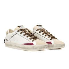 CRIME LONDON SNEAKERS DISTRESSED 25000 10 BIANCO