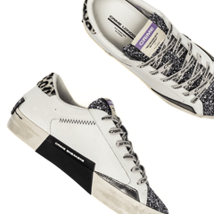 CRIME LONDON SNEAKERS DISTRESSED 25003 10 BIANCO