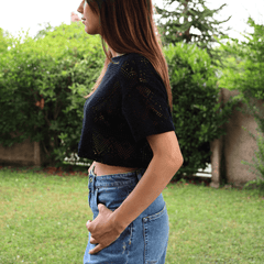 BERNA CROP TOP 253212 NERO