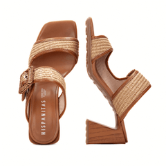 HISPANITAS SANDALO 254048 RAFIA CUOIO