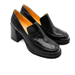 ALESSANDRA PELUSO MOCASSINO TACCO 28140 NERO