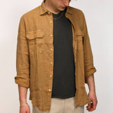 DSTREZZED CAMICIA 303804 CUOIO